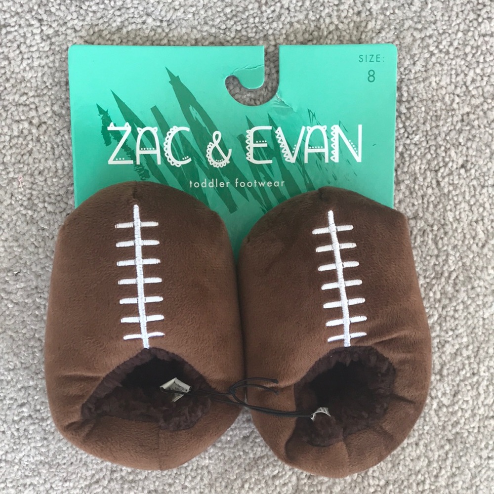 Toddler Football Slippers (size 8)